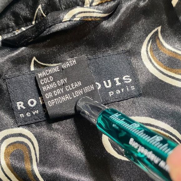 Robert Louis Silk Paisley Print Unisex Silky Robe - Picture 13 of 14